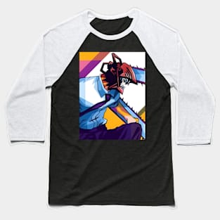 Chainsawmorph wpap pop art Baseball T-Shirt